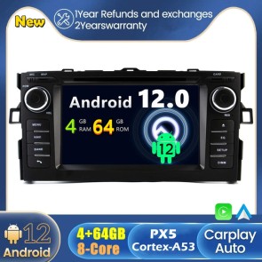 Android 12 Autoradio DVD Player GPS Navigation Speziell für Toyota Auris (2006-2012)-1