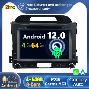 Android 12 Autoradio DVD Player GPS Navigation Speziell für Kia Sportage (2010-2016)-1