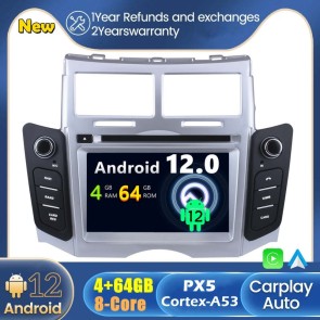 Android 12 Autoradio DVD Player GPS Navigation Speziell für Toyota Yaris (2005-2011)-1