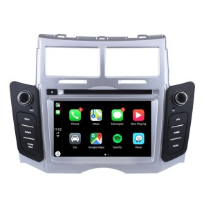 Toyota Yaris Android 12.0 Autoradio GPS Navigationsysteme mit Touchscreen Bluetooth Freisprecheinrichtung Mikrofon SWC DAB CD SD USB WiFi TV OBD2 Carplay Android Auto - Android 12 Autoradio DVD Player GPS Navigation Speziell für Toyota Yaris (2005-2011)
