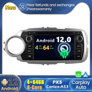 Android 12 Autoradio DVD Player GPS Navigation Speziell für Toyota Yaris (2012-2017)-1