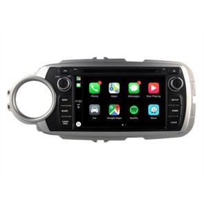 Toyota Yaris Android 12.0 Autoradio GPS Navigationsysteme mit Touchscreen Bluetooth Freisprecheinrichtung Mikrofon SWC DAB CD SD USB WiFi TV OBD2 Carplay Android Auto - Android 12 Autoradio DVD Player GPS Navigation Speziell für Toyota Yaris (2012-2017)