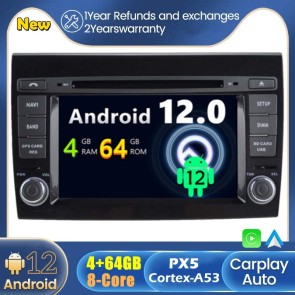 Android 12 Autoradio DVD Player GPS Navigation Speziell für Fiat Bravo (2007-2014)-1