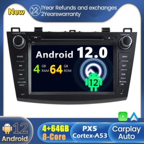 Android 12 Autoradio DVD Player GPS Navigation Speziell für Mazda 3 (2009-2013)-1