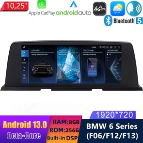 10,25" Android 13.0 Autoradio DVD Player GPS Navigation Stereo für BMW 6er F12/F13/F06 (2011-2018)-1