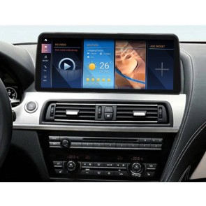 BMW F12/F13/F06 Android 13.0 Autoradio GPS Navigationsysteme mit 8-Core 8GB+256GB Touchscreen Bluetooth Lenkradfernbedienung DAB SD USB DSP SWC 4G-LTE WLAN CarPlay - 10,25