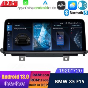 12,5" Android 13.0 Autoradio DVD Player GPS Navigation Stereo für BMW X5 F15 (2014-2017)-1