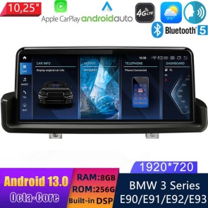 10,25" Android 13.0 Autoradio DVD Player GPS Navigation Stereo für BMW 3er E90 E91 E92 E93 (2005-2012)-1