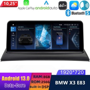 10,25" Android 13 Autoradio DVD Player GPS Navigation Stereo für BMW X3 E83 (2003-2010)-1