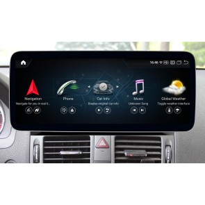 Mercedes W204 Android 13.0 Autoradio GPS Navigationsysteme mit 8-Core 8GB+256GB Touchscreen Bluetooth Freisprecheinrichtung DAB DSP SWC 4G-LTE WLAN CarPlay - 12,5