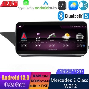 12,5" Android 13 Autoradio DVD Player GPS Navigation Stereo für Mercedes E-Klasse W212 (2010-2016)-1