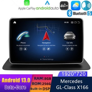 9" Android 13 Autoradio DVD Player GPS Navigation Stereo für Mercedes GL X166/ML W166 (2012-2015)-1