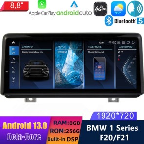 8,8" Android 13.0 Autoradio DVD Player GPS Navigation Stereo für BMW 1er F20/F21 (Ab 2017)-1