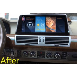 BMW E65/E66 Android 13.0 Autoradio GPS Navigationsysteme mit 8-Core 8GB+256GB Touchscreen Bluetooth Lenkradfernbedienung DAB SD USB DSP SWC 4G-LTE WLAN CarPlay - 10,25