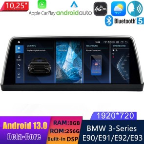 10,25" Android 13.0 Autoradio DVD Player GPS Navigation Stereo für BMW 3er E90 E91 E92 E93 (2004-2013)-1