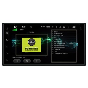 Nissan Micra Android 10.0 Autoradio GPS Navigationsysteme mit 8-Core 4GB+64GB Touchscreen Parrot Bluetooth Lenkradfernbedienung Mikrofon DAB SD USB 4G WiFi OBD2 CarPlay - 6,9