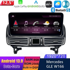 12,5" Android 13 Autoradio DVD Player GPS Navigation Stereo für Mercedes GLE W166/GLS X166 (Ab 2015)-1