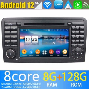 7" Android 12.0 Autoradio DVD Player GPS Navigation für Mercedes ML W164 (2005-2011)-1