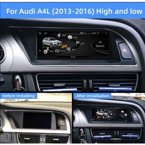 Audi A4 B8 Android 14.0 Autoradio GPS Navigation mit 8GB+128GB Bluetooth Freisprecheinrichtung DAB DSP WiFi 4G CarPlay Android Auto - 8,8