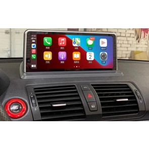 BMW 1er E81/E82/E87/E88 Android 14.0 Autoradio GPS Navigation mit 8-Core 8GB+128GB Touchscreen Bluetooth Freisprecheinrichtung DAB DSP WiFi 4G-LTE CarPlay Android Auto - 10,25