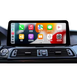 BMW 5er F10 Android 14.0 Autoradio GPS Navigation mit 8-Core 8GB+128GB Touchscreen Bluetooth Freisprecheinrichtung DAB DSP USB WiFi 4G-LTE CarPlay Android Auto - 12,3
