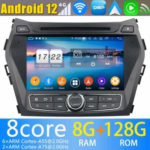 8" Android 12.0 Autoradio DVD Player GPS Navigation für Hyundai Santa Fe 3 (2013-2018)-1