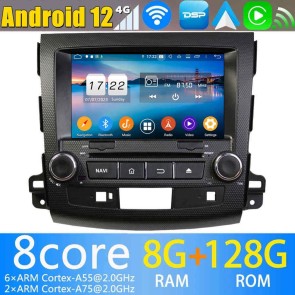 8" Android 12.0 Autoradio DVD Player GPS Navigation für Peugeot 4007 (Ab 2007)-1