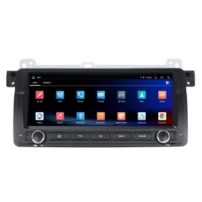 BMW 3er E46 Android 12.0 Autoradio GPS Navigationsysteme mit 8-Core 8GB+128GB Touchscreen Parrot Bluetooth Lenkradfernbedienung Mikrofon DAB SD USB WiFi 4G-LTE DSP CarPlay - 8,8