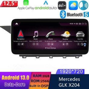 12,5" Android 13 Autoradio DVD Player GPS Navigation Stereo für Mercedes GLK X204 (2013-2015)-1