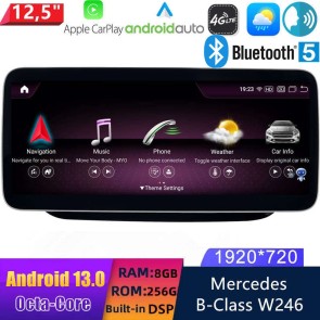 12,5" Android 13 Autoradio DVD Player GPS Navigation Stereo für Mercedes B-Klasse‎ W246 (2011-2014)-1