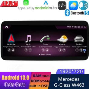 12,5" Android 13 Autoradio DVD Player GPS Navigation Stereo für Mercedes G-Klasse‎ W463 (2013-2018)-1