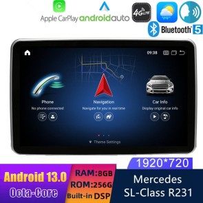 9" Android 13 Autoradio DVD Player GPS Navigation Stereo für Mercedes SL R231 (2012-2015)-1