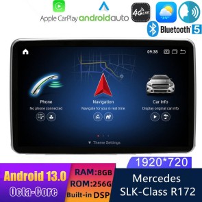 9" Android 13 Autoradio DVD Player GPS Navigation Stereo für Mercedes SLK R172 (2011-2015)-1