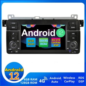 7" Android 12.0 Autoradio DVD Player GPS Navigation Stereo für BMW 3er E46 (Ab 1998)-1