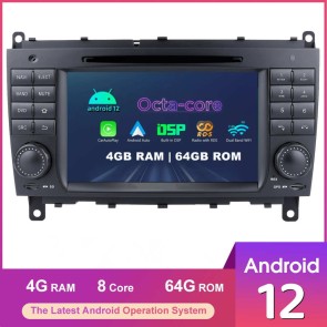 7" Android 12.0 Autoradio DVD Player GPS Navigation für Mercedes CLK W209 (2005-2012)-1
