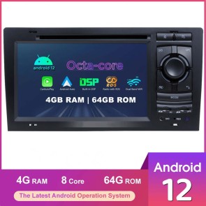 7" Android 12.0 Autoradio DVD Player GPS Navigation für Audi A8 S8 (1994-2003)-1