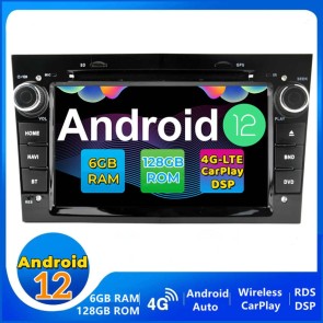 Opel Vivaro Android 13 Autoradio GPS Navigationsysteme mit 6GB+128GB Bluetooth Freisprecheinrichtung DAB DSP USB WLAN 4G Wireless CarPlay - 7