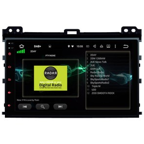 Toyota Land Cruiser Prado J120 Android 13.0 Autoradio GPS Navigationsysteme mit 8GB+128GB Bluetooth Lenkradfernbedienung DAB USB 4G WLAN OBD2 CarPlay - 9