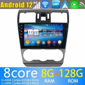 Subaru Forester Android 12.0 Autoradio GPS Navigationsysteme mit 8-Core 8GB+128GB Touchscreen Parrot Bluetooth Lenkradfernbedienung Mikrofon DAB USB WiFi 4G-LTE DSP CarPlay - 9