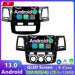 9" Android 13.0 Autoradio DVD Player GPS Navigation Stereo für Toyota Hilux (Ab 2005)-1