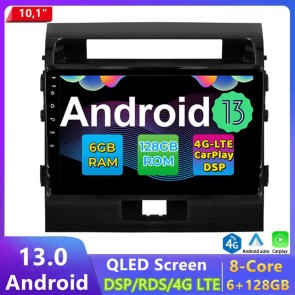 10" Android 13.0 Autoradio DVD Player GPS Navigation Stereo für Toyota Land Cruiser 200 (2007-2015)-1