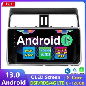10" Android 13.0 Autoradio DVD Player GPS Navigation Stereo für Toyota Land Cruiser Prado J150 (2018-2022)-1