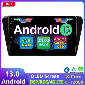 10" Android 13.0 Autoradio DVD Player GPS Navigation Stereo für Skoda Octavia Mk3 (Ab 2013)-1