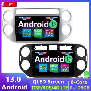 9" Android 13.0 Autoradio DVD Player GPS Navigation Stereo für VW Tiguan I (2006-2016)-1