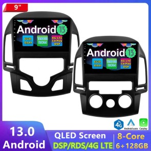 9" Android 13.0 Autoradio DVD Player GPS Navigation Stereo für Hyundai i30 (Ab 2006)-1