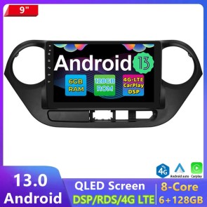 9" Android 13.0 Autoradio DVD Player GPS Navigation Stereo für Hyundai i10 (2013-2018)-1