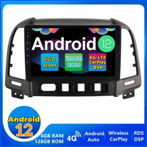 9" Android 12.0 Autoradio DVD Player GPS Navigation Stereo für Hyundai Santa Fe (Ab 2006)-1