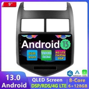 9" Android 13.0 Autoradio DVD Player GPS Navigation Stereo für Chevrolet Aveo (Ab 2011)-1
