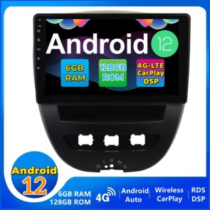 10" Android 12 Autoradio DVD Player GPS Navigation Stereo für Citroën C1 (2005-2014)-1