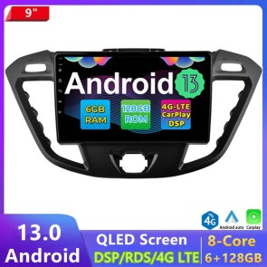 9" Android 13.0 Autoradio DVD Player GPS Navigation Stereo für Ford Transit Custom (2012-2018)-1